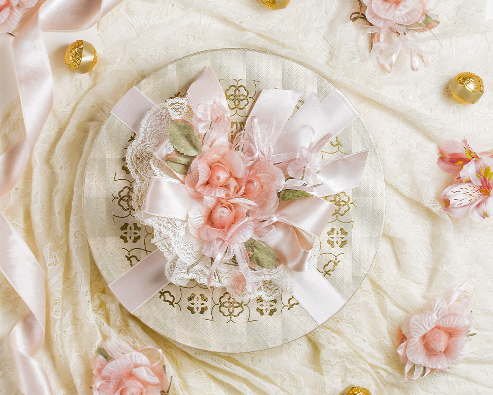 Floral Engagement Ring Platter